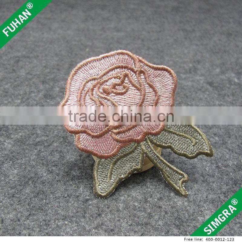 Iron-on DIY Embroidery patches in Flower Shape for Clothing