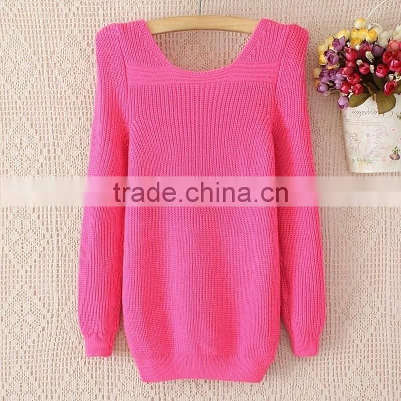 Latest Design Winter Sweater For Women Long Sleeve Colors Pullover Sweater Women,Wool Sweater