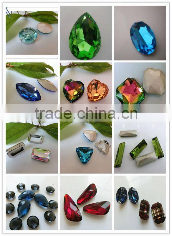 18*25 Oval Rhinestone Charming Crystal Fancy Bead Montana