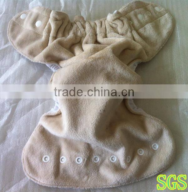 bamboo or organic cotton reusable minky cloth baby diaper