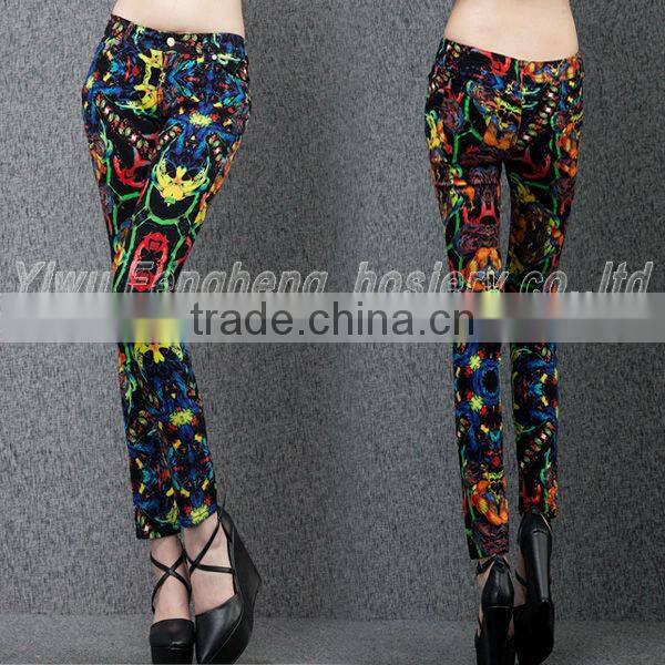 colorful milk silk slimming leg leggings