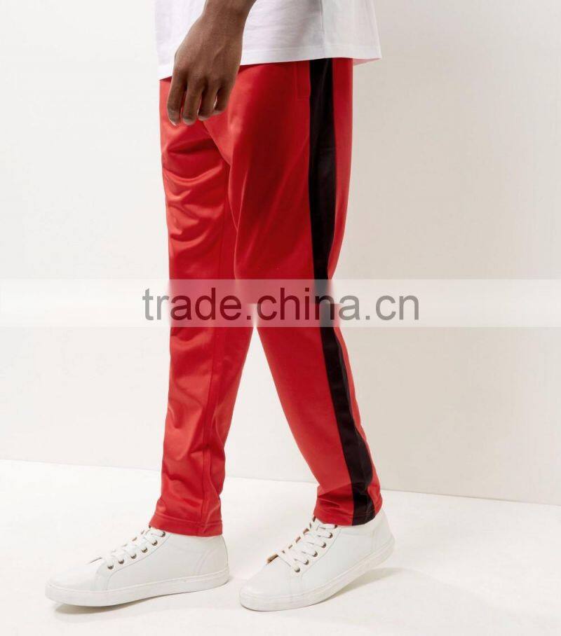 2017 Red Side Stripe Joggers 100% Polyester Straight Leg Sport Gmy Playsuit Matching Jacket Available