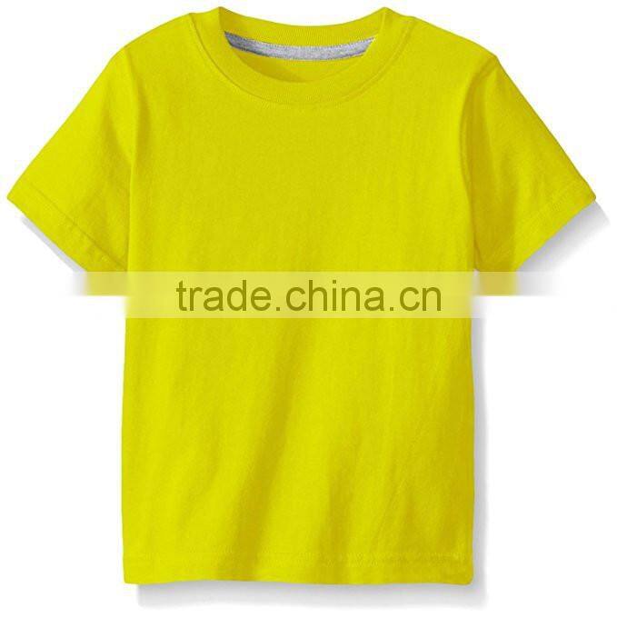 kids tshirts wholesale 100% cotton jersey Boys' Short Sleeve Crew Neck Tee