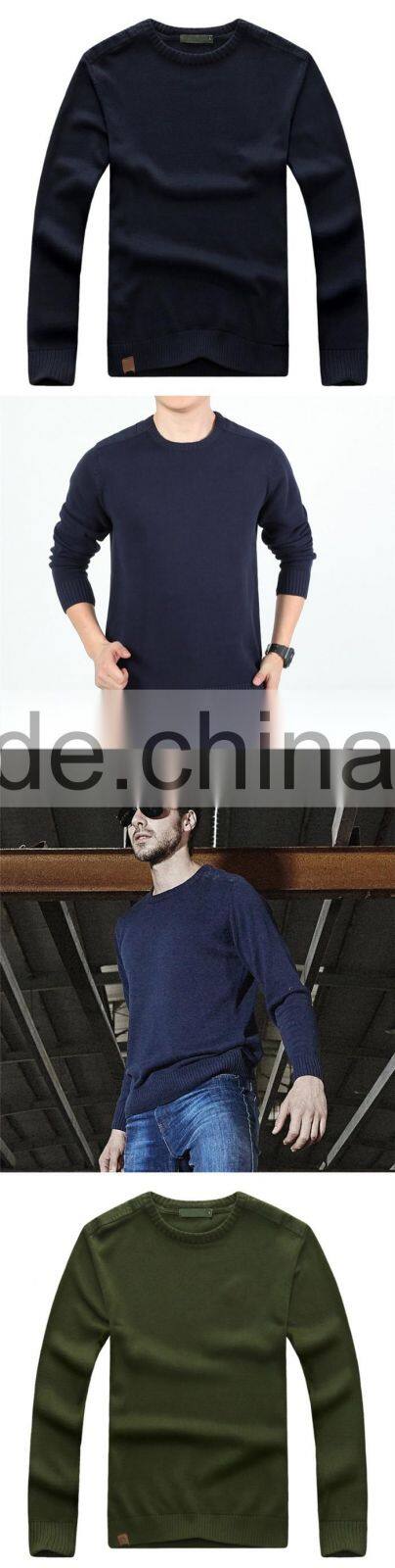 Casual design military green outdoor wear military pullover wool sweater shirt