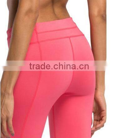 Women Printed Compression Pants Drawstring Skin Tights with Cutouts