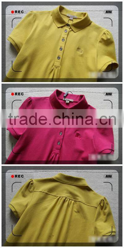 Ladies Fashion Jersey Polo Dress shirt 201309