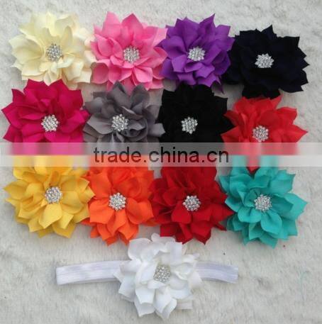 baby headband lotus flower headband infant headband