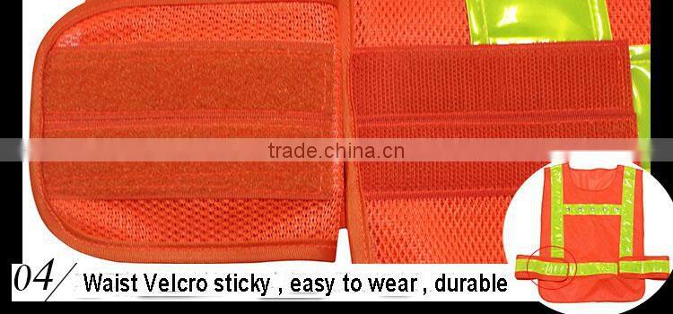 High visibility reflective led warning police uniform