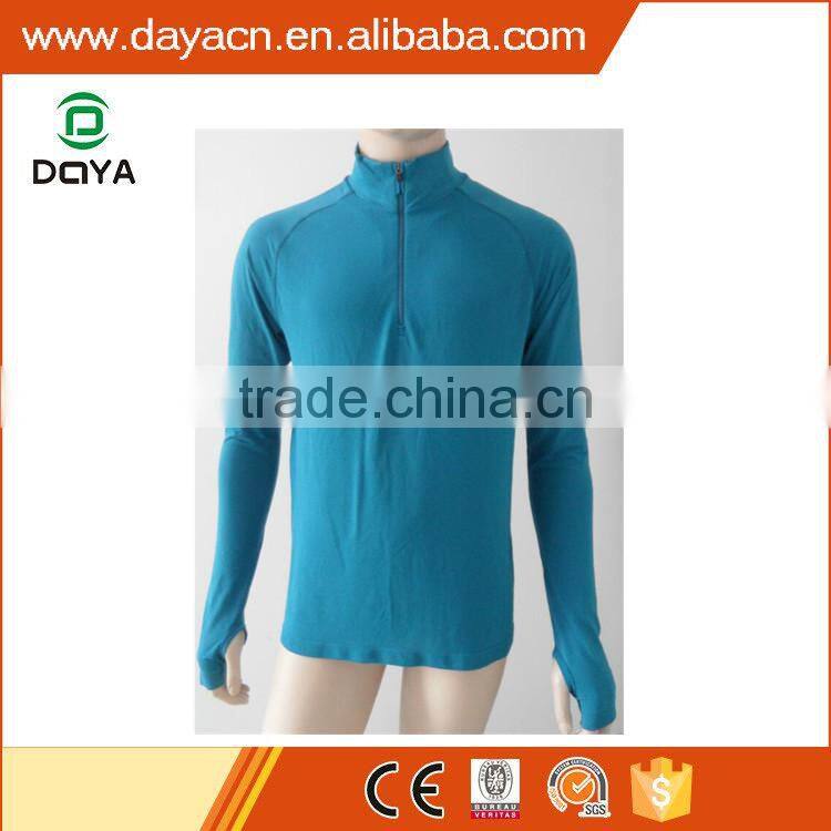 Men's Suitable Soft Long Sleeve Zipper T-shirt Seamless Long Sleeve Zipper T-shirt