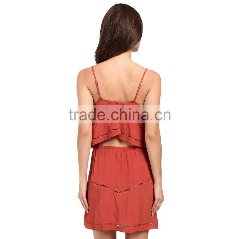 casual washed style soft rayon fabric summer clothing for ladies