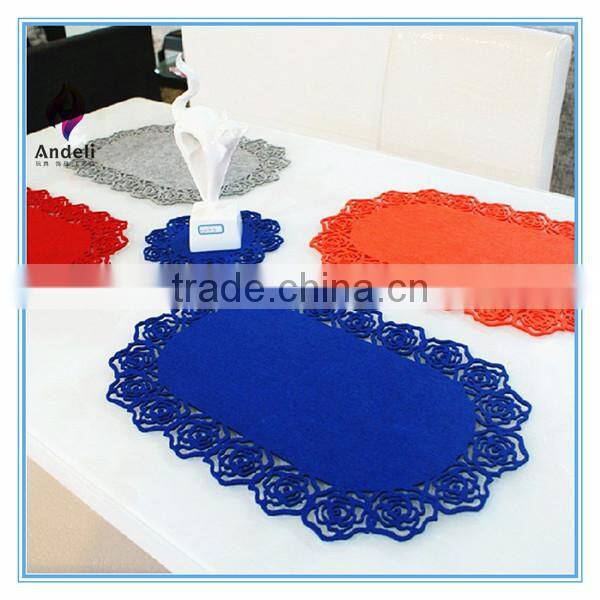Gorgeous Colorful Patterned Rectangular Table Felt Placemat Tablemat