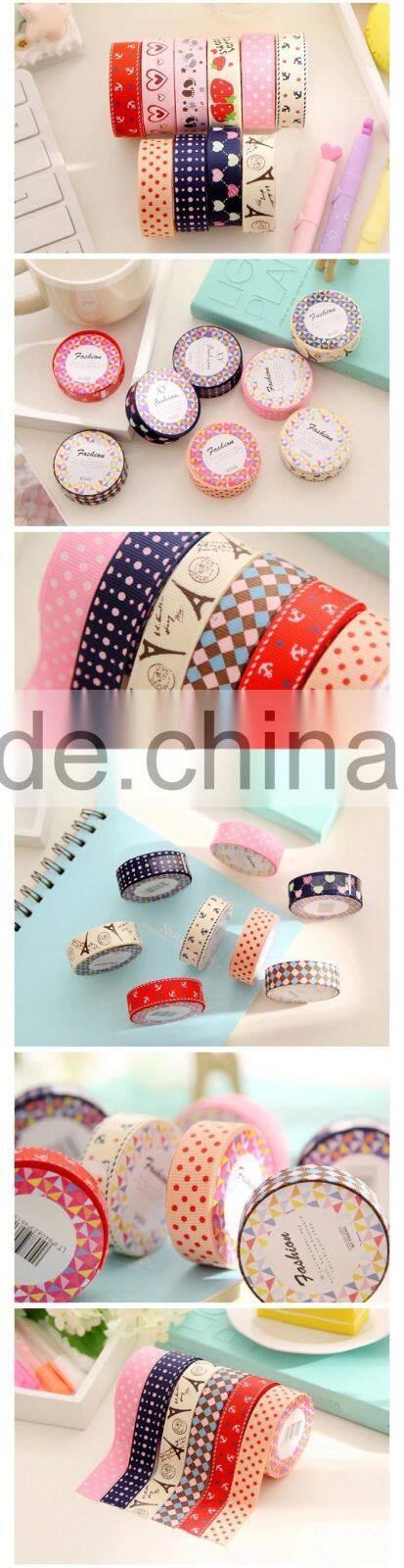 Decorative double or single face satin ribbon with printing