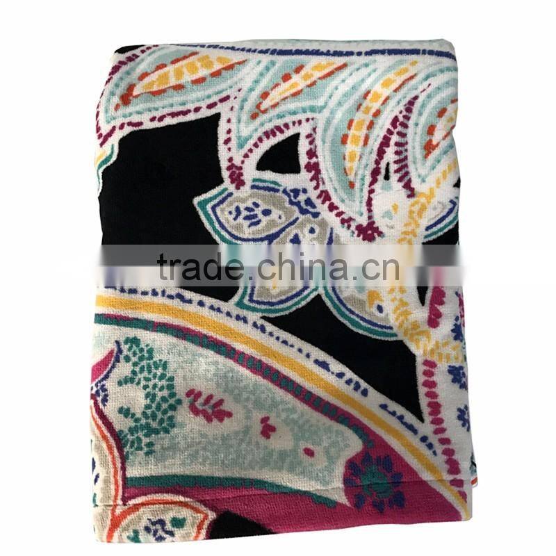beach towel 100% cotton beach towel low moq and beach towel mandala