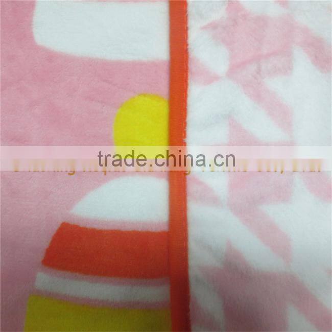 Adorable super soft fleece coral baby girl blanket AZO free