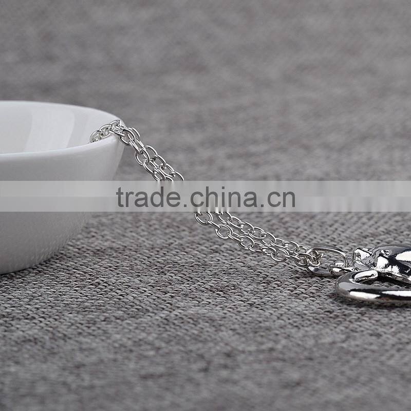 Horse Heart Horse's Head Pendant Necklace Mares Necklace Silver Horse Heart in Love Charm