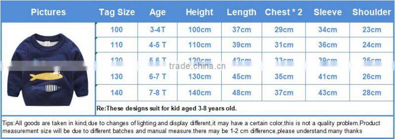 Autumn spring and winter baby wool embroidery knitting design sweater