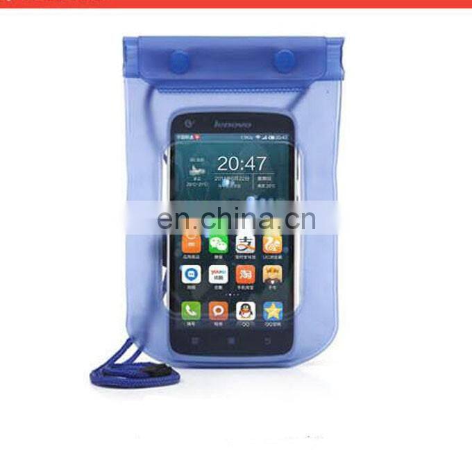 Black Waterproof Case Pouch Dry Bag with Neck Strap for Mobile Phone
