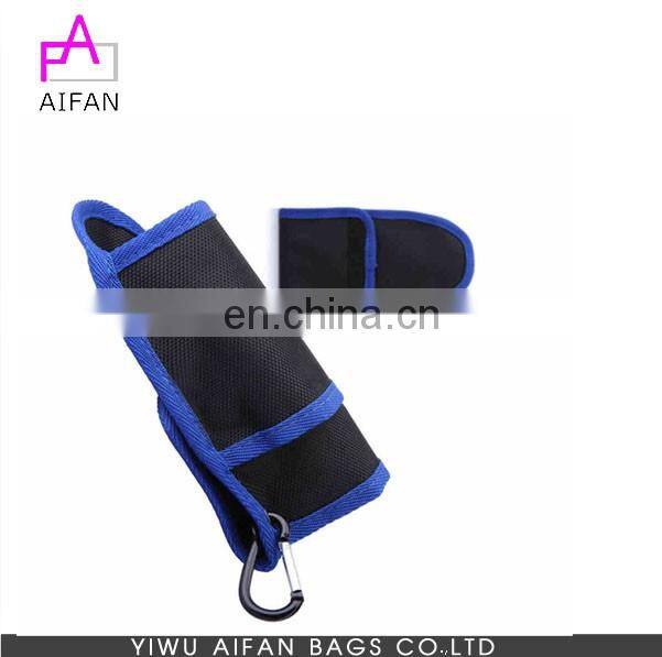 Heavy duty polyester zippered clip -on tool pouch bags