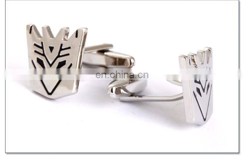 Copper Alloy Transformers Superhero Silver Cufflinks for Mens