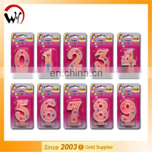 2017 Kids Unique Glitter Party Number Birthday Candle