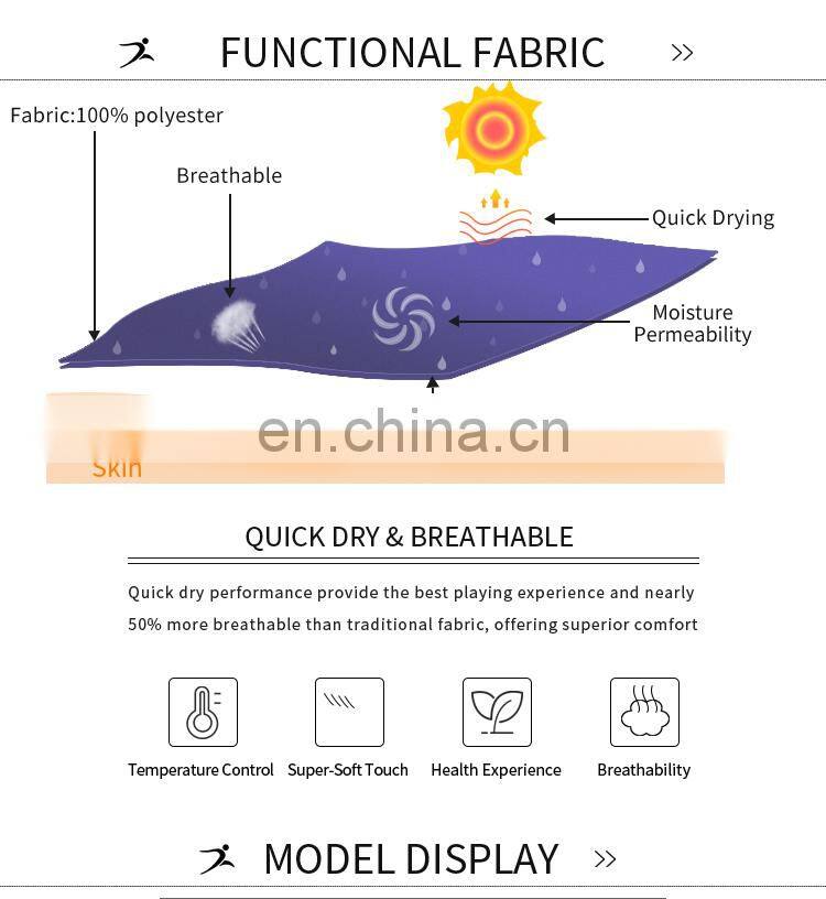 Blue color college team basketball uniform jersey custom name number