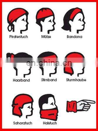 12 In 1 100% polyester sports headband
