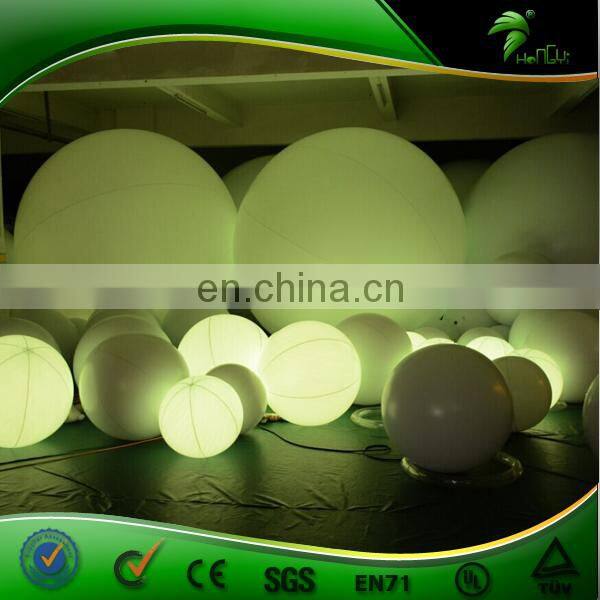 Custom Size LED Glow Balloon Inflatable Zygote Interactive Ball LOGO Printing Advertising Party Display with Colored Lightings
