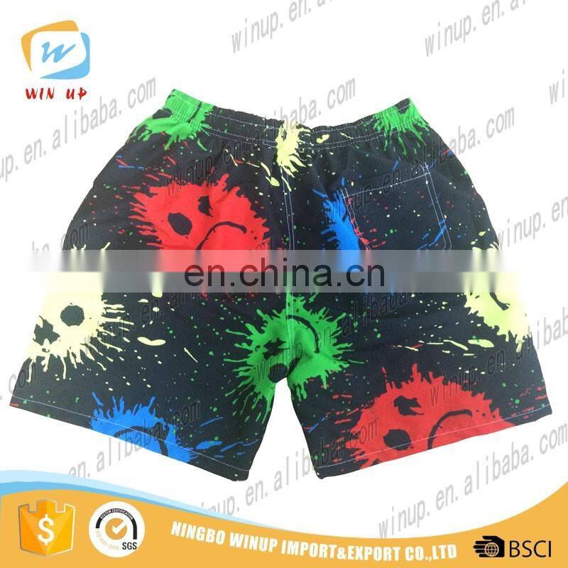 2016 new fashion designs printed men board shorts custom surf shorts