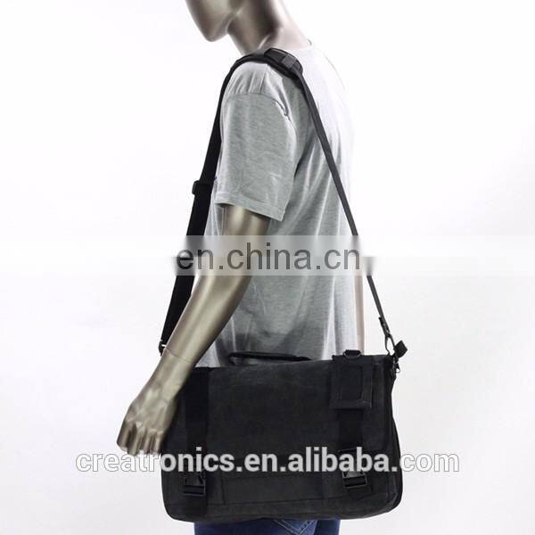 Computer Custom Laptop Bag New Products Black Canvas Felt Shoulder Bag For Men Computer Portable Game Bag