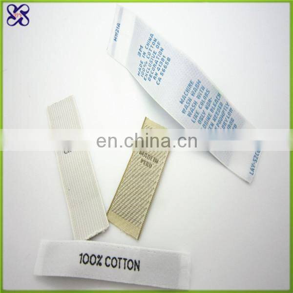 cheap well touch main label size woven label