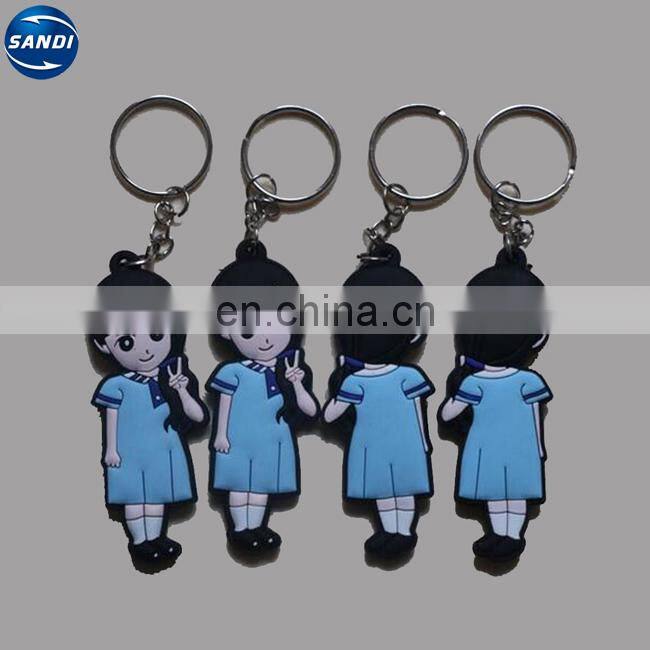 High quality promotional customized soft pvc keychain