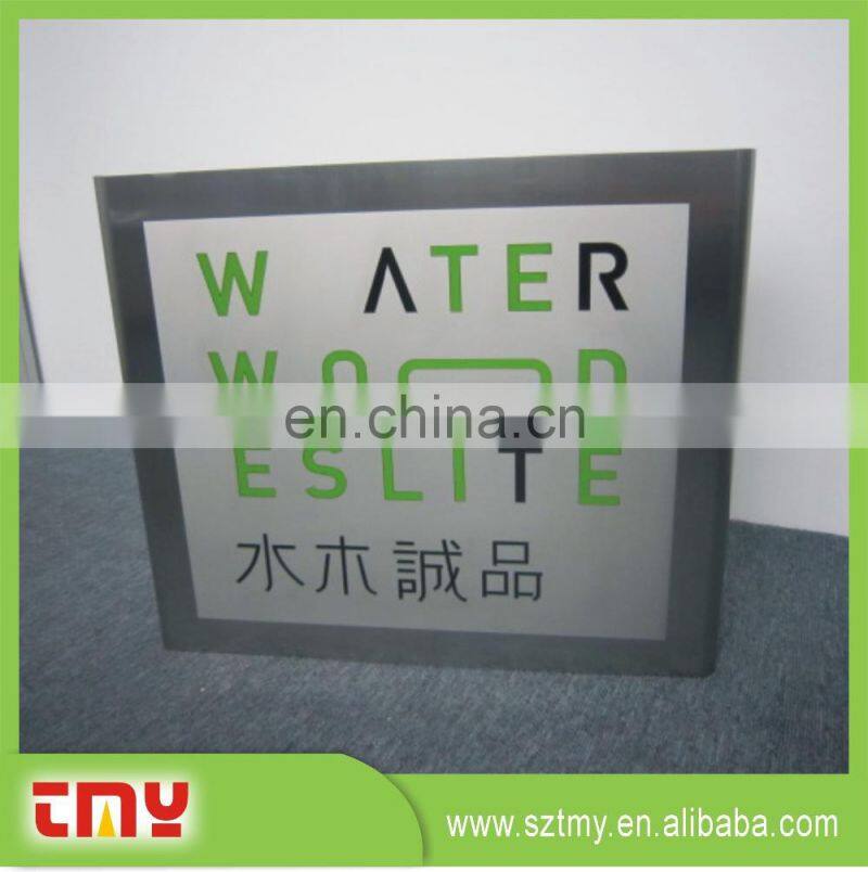 Outdoor Embossed vintage metal sign board;garden led light sign