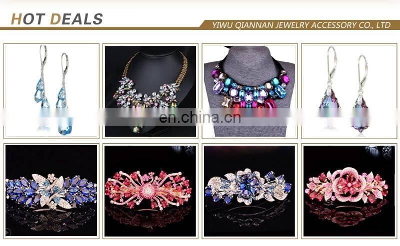 Pujiang manufacturer wholesale sparkle crystal beads Crystal garment beads Crystal jewelry accessories lamp work beads 37*14 mm