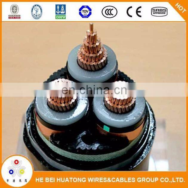 Middle Voltage MV 15 kv fire resistant xlpe CTS SWA electrical cable