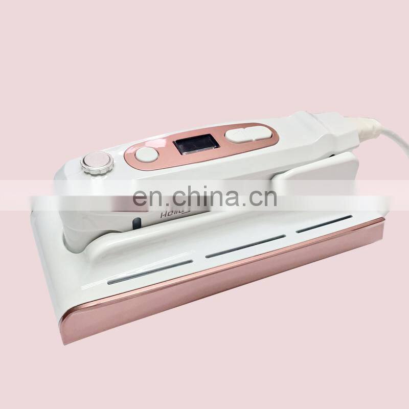 mini Hifu Hello Skin pink portable Neck Wrinkles Removal Home Use beauty machine