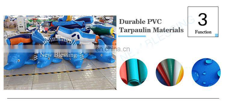 Animal Shape Kid Ride/ Inflatable Whale Rider With Printed inflatable swimming toy dolphin