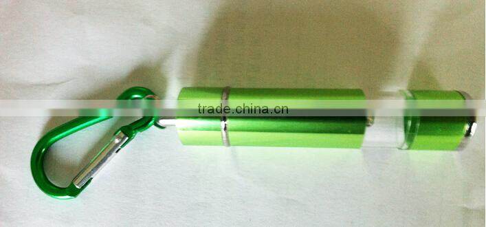 Promotional retractable flat led light keychain flashlight