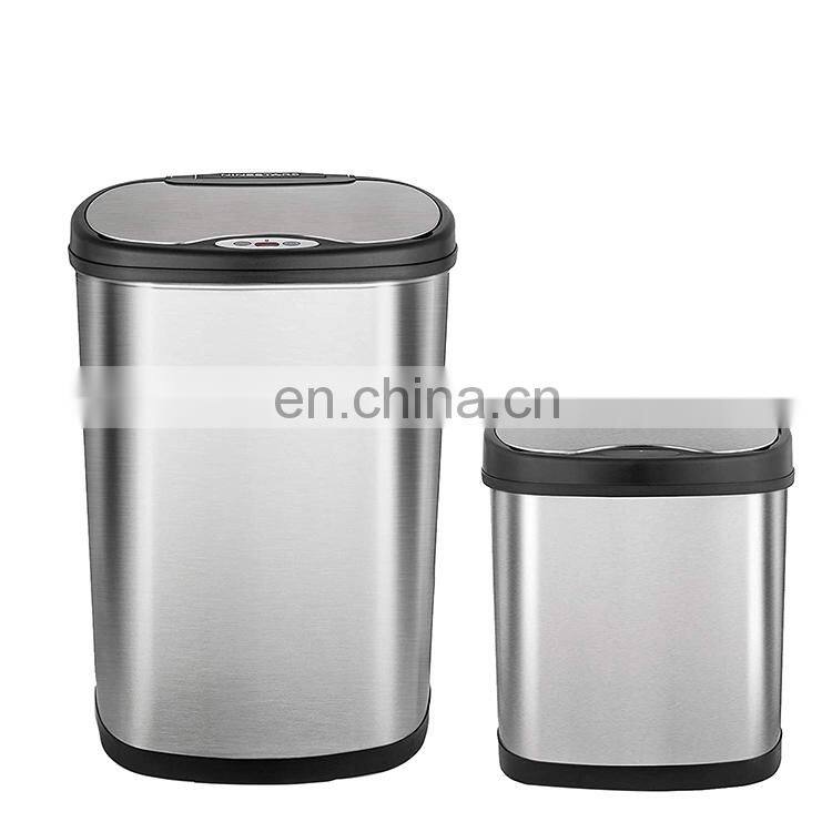 Factory price hot sale home sanitation square trash can