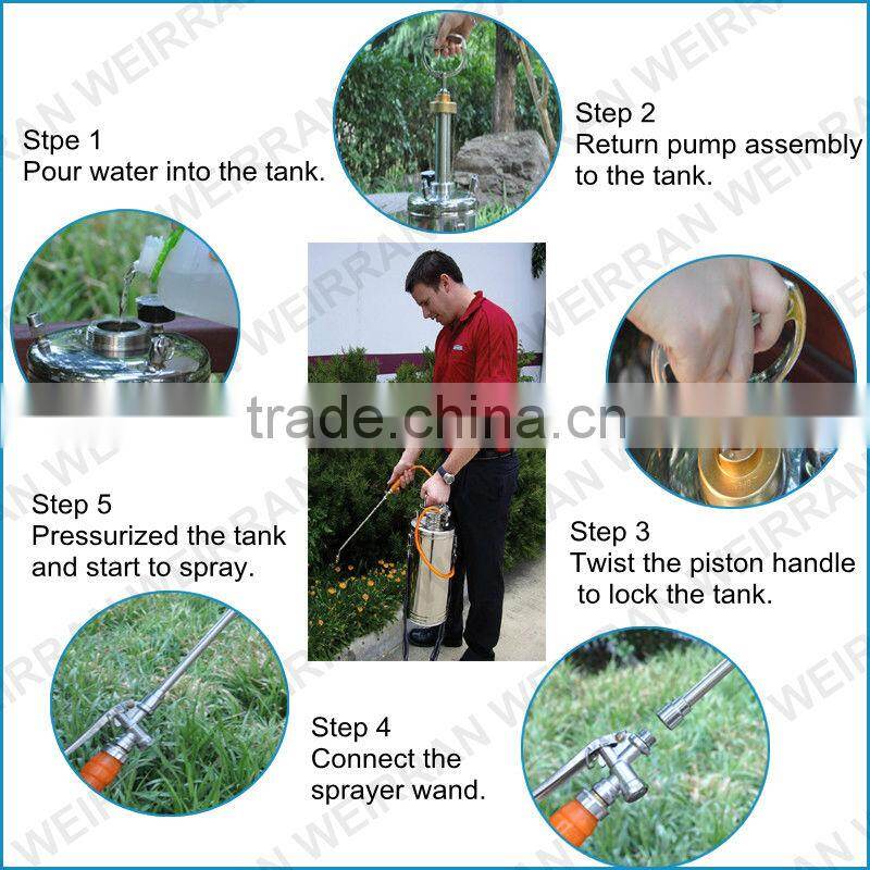 (83600) Stainless steel sprayer SUS304 funnel type spray 10L industry sprayer