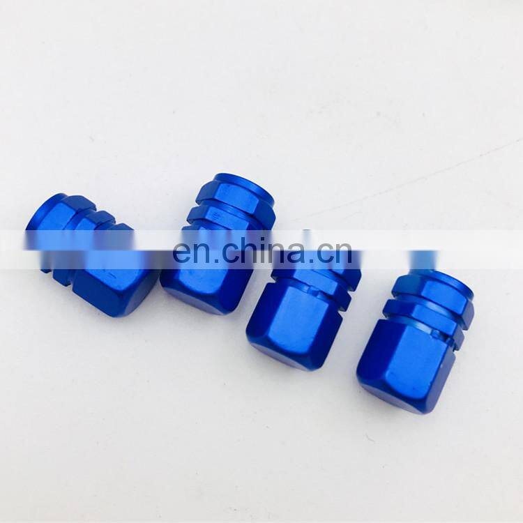 4 Pcs Aluminum Tire Wheel Rims Stem Air Valve Cayre Cover Car Red