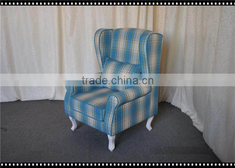 Country style fabric living room sofa chair