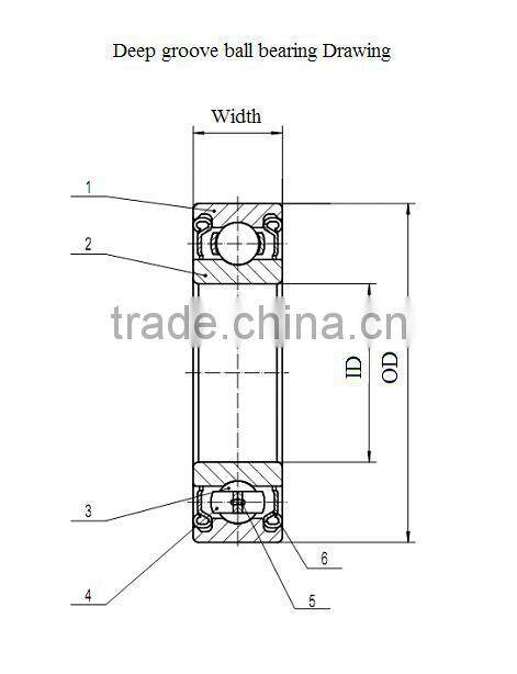 61800-2Z bridge pot Deep Groove Ball Bearing