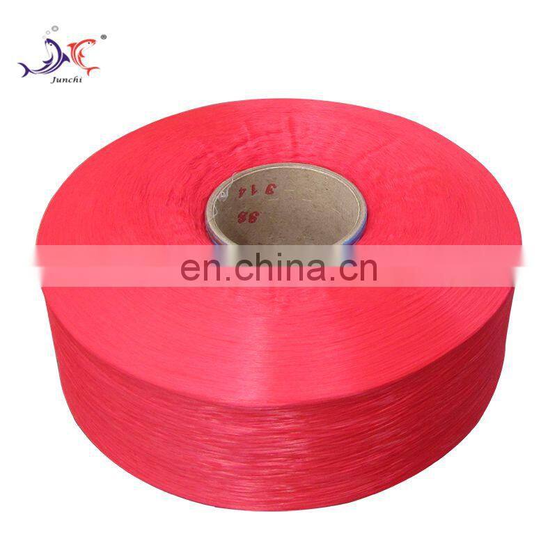 High strength 1000D red polypropylene yarn for mesh bag