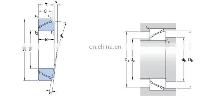 Angular Contact Spherical Plain Bearings GAC 35 F GAC35F
