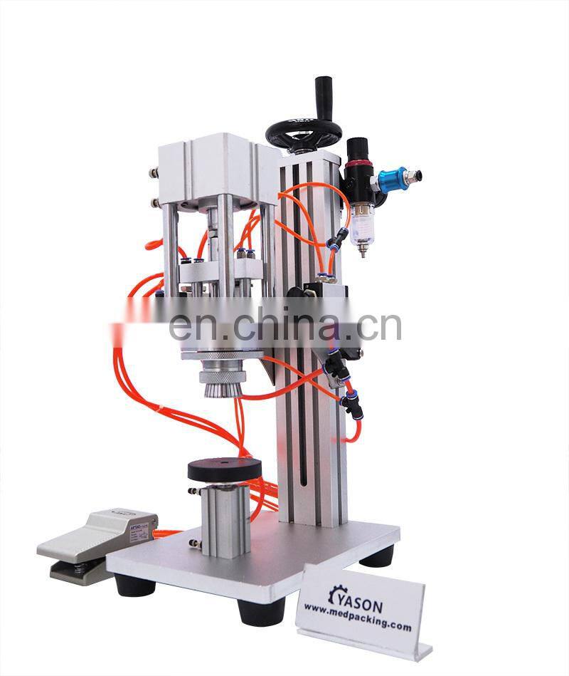 Pneumatic Perfume Cap Sealing Machine Perfume Bottle Crimping Machine