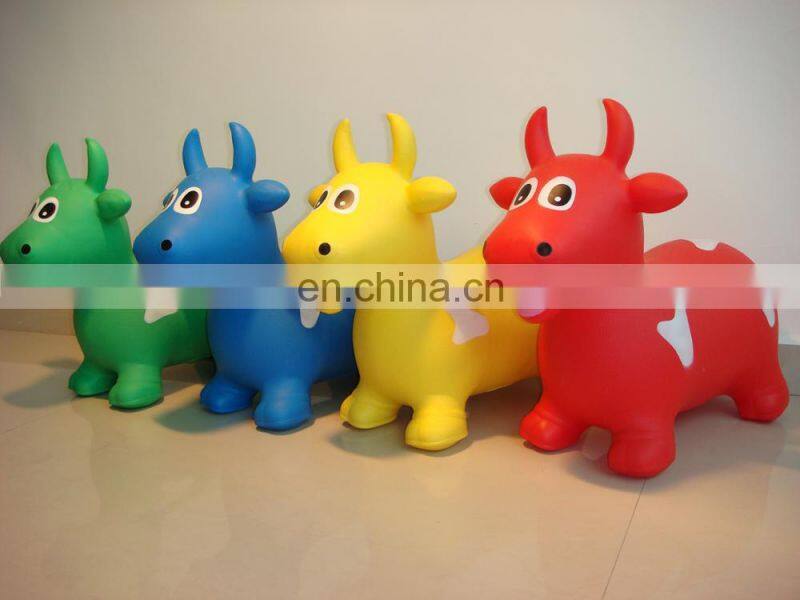 kids ride on Inflatable Jumping animals with cute design horse toys for home and school
