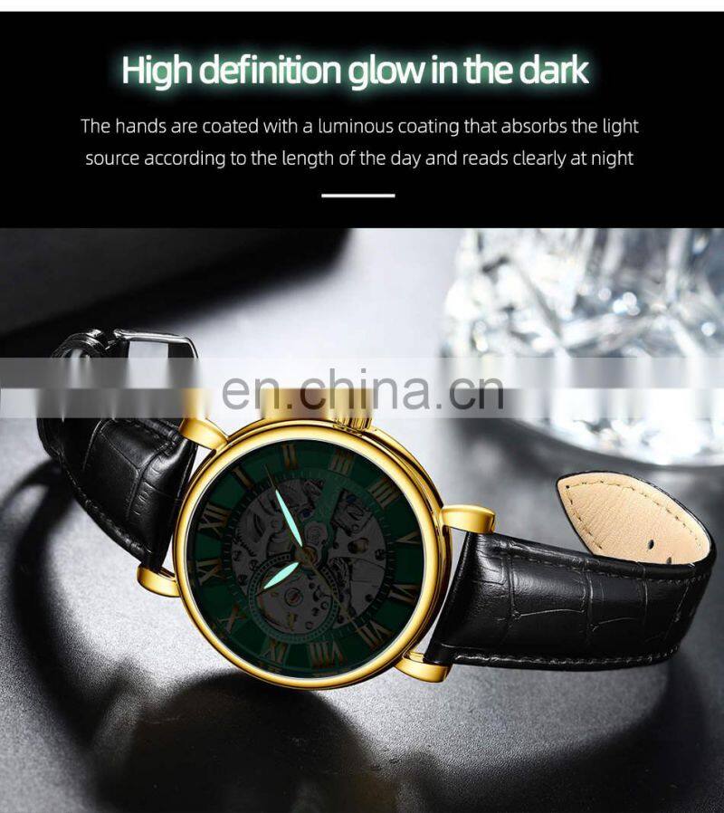 CHENXI 8878 Luxury Mens Mechanical Wristwatch Waterproof Automatic Watch Men Leather Business watches men wrist top