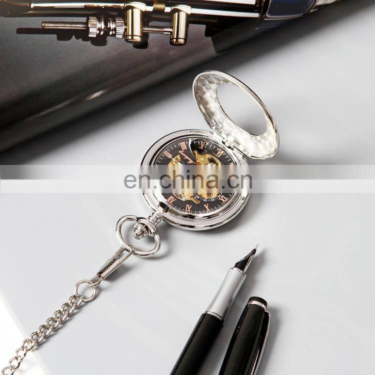 SHUHANG SH05 Ladies man analog display chain business hand winding mechanical watch women