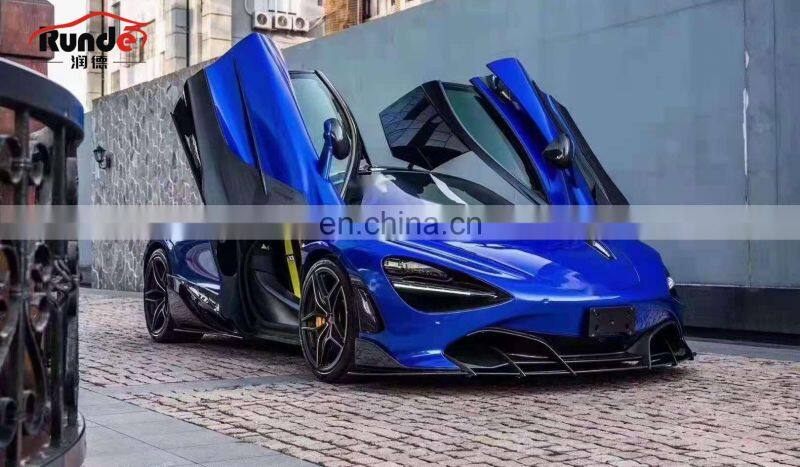 Runde TOPCA Style Carbon Fiber And Fiberglass Material Bumper Engine Hood Body Kits For 2017-2019 Mclaren 720s Upgrade