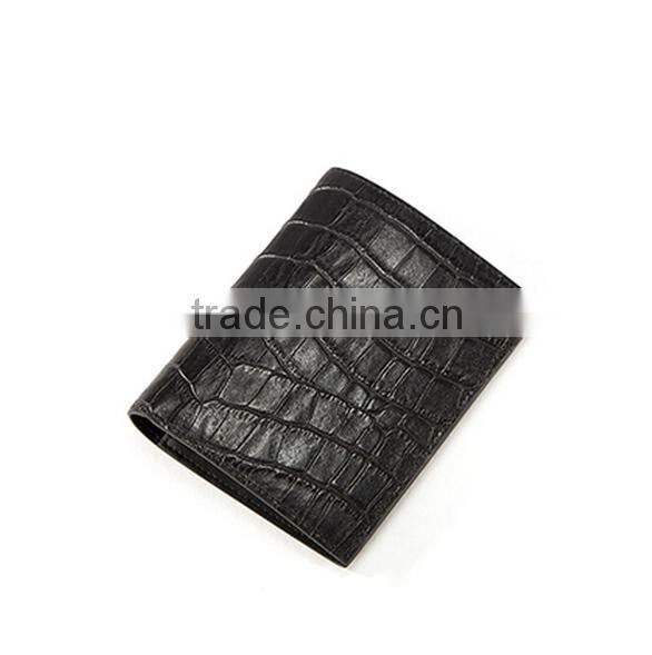 High Quality Fashion Genuine Leather First Layer Leather Crocodile Parttern Woman Small Wallet for Ladies